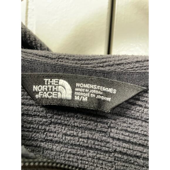 The North Face Fitted Womans Grey Zipper Sweater with Hood Size Med - Picture 5 of 7